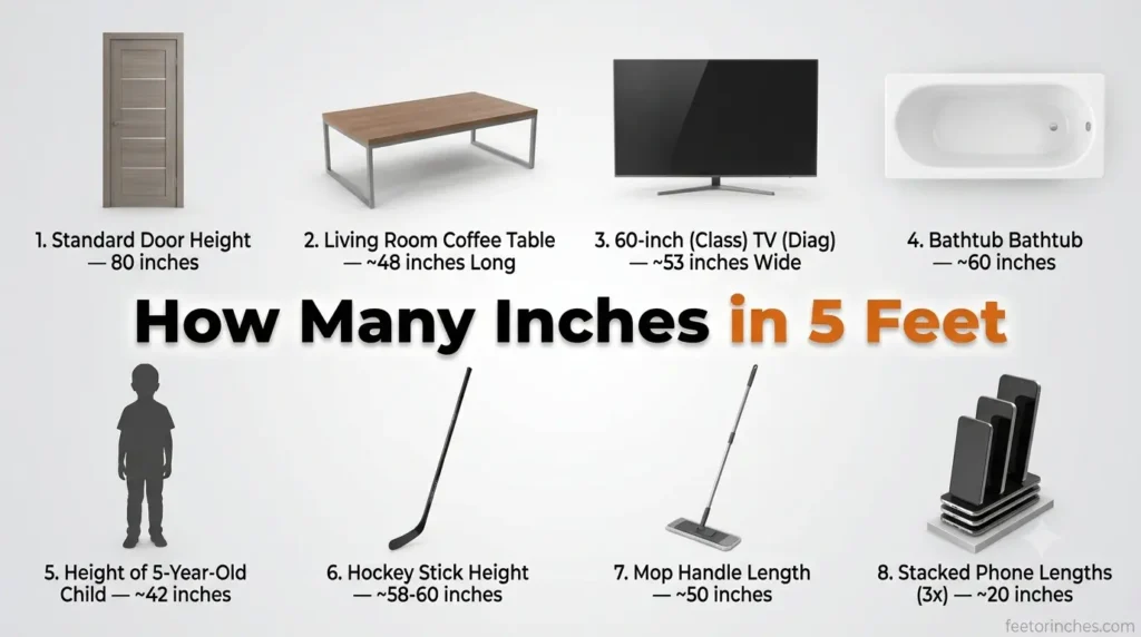 How Many Inches in 5 Feet? (Exact Conversion Explained Clearly)