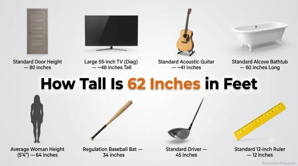 How Tall Is 62 Inches in Feet? Easy Conversion Guide