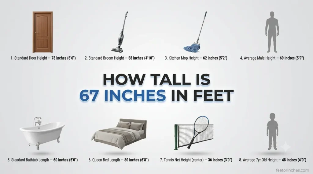 How Tall Is 67 Inches in Feet? (Exact Conversion Explained)