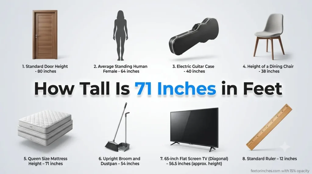 How Tall Is 71 Inches in Feet?
