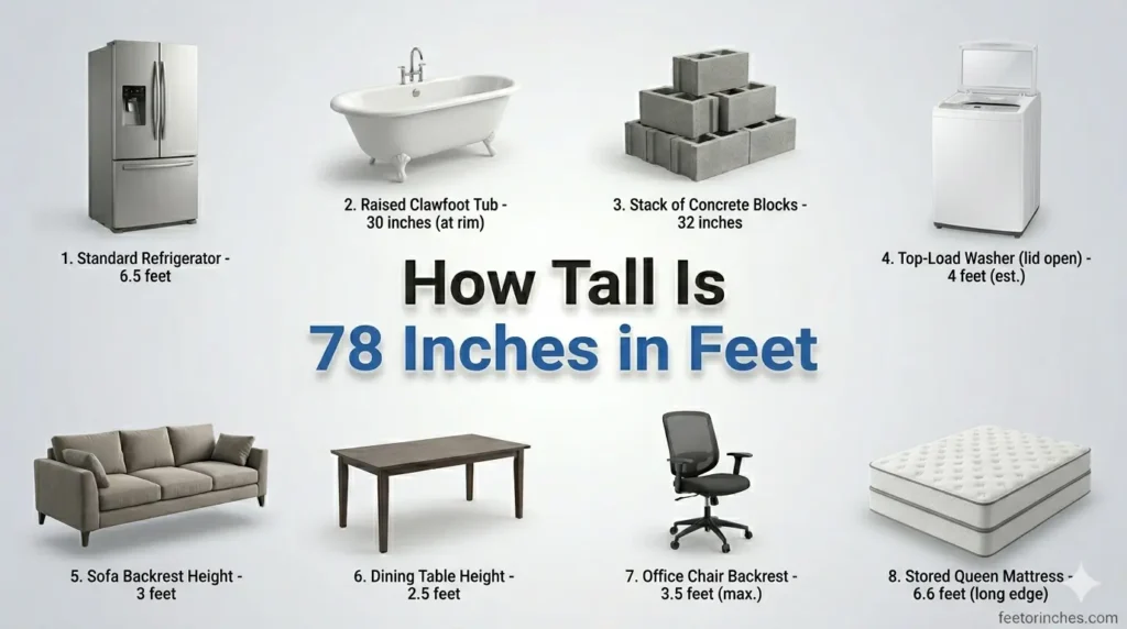 How Tall Is 78 Inches in Feet? (Exact Conversion Explained)