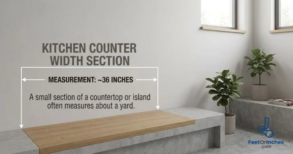 Kitchen Counter Width Section