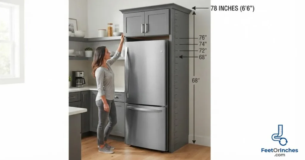 Standing Refrigerator + Cabinet Combo
