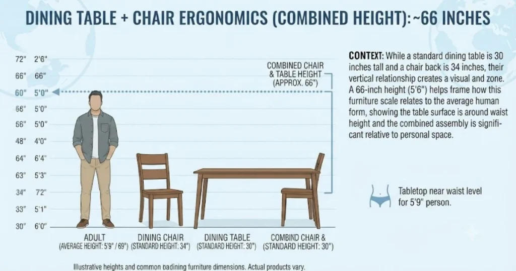 Dining Table Height + Chair Combo