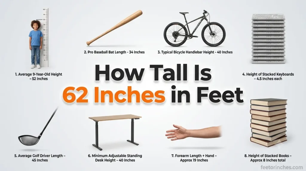 How Tall Is 62 Inches in Feet? Complete Height Conversion Guide