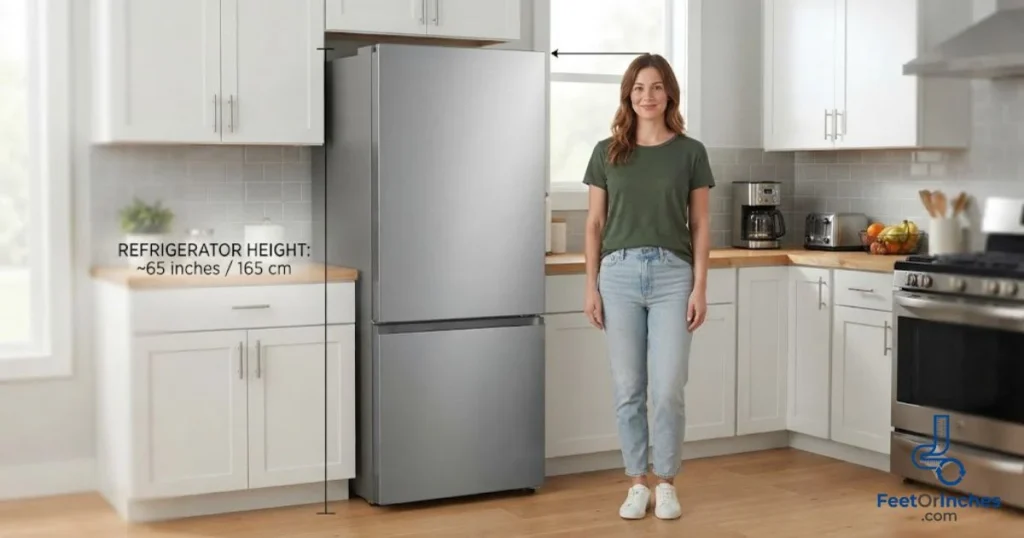 Medium-Sized Refrigerator + Freezer Combo