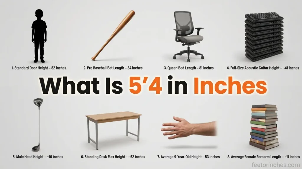What Is 5'4 in Inches