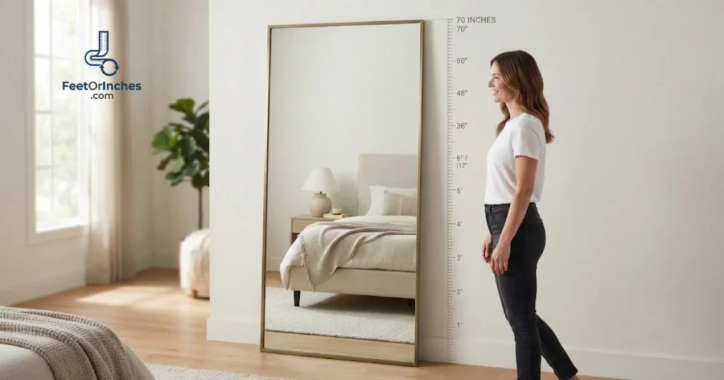 A Full-Length Standing Mirror
