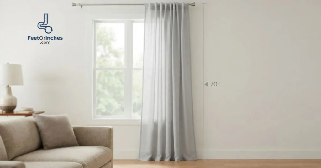 A Long Curtain Panel