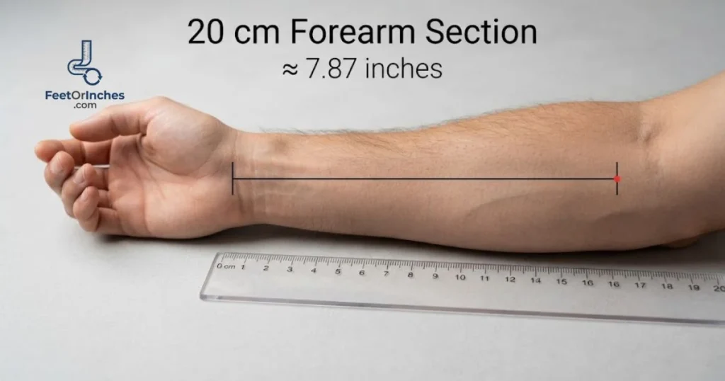 A Short Adult Forearm Section