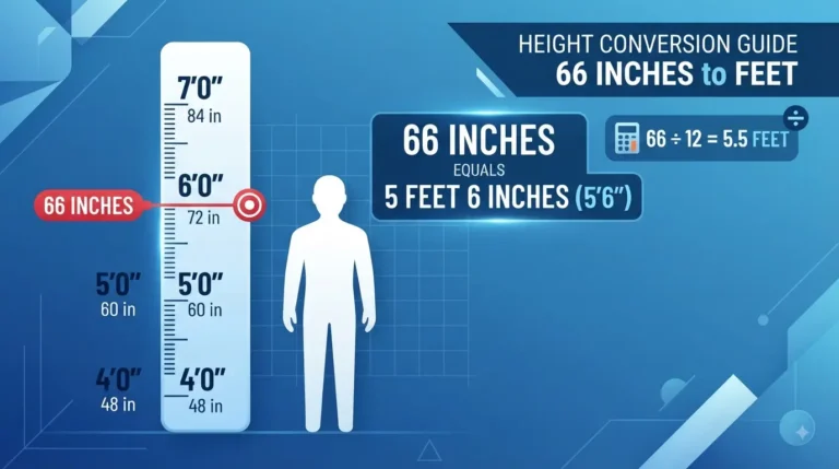 How Tall Is 66 Inches in Feet