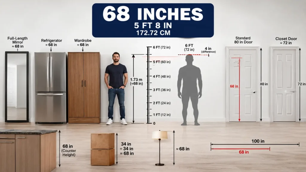 How Tall Is 68 Inches in Feet? 12 Real-Life Ways to Visualize 5’8″