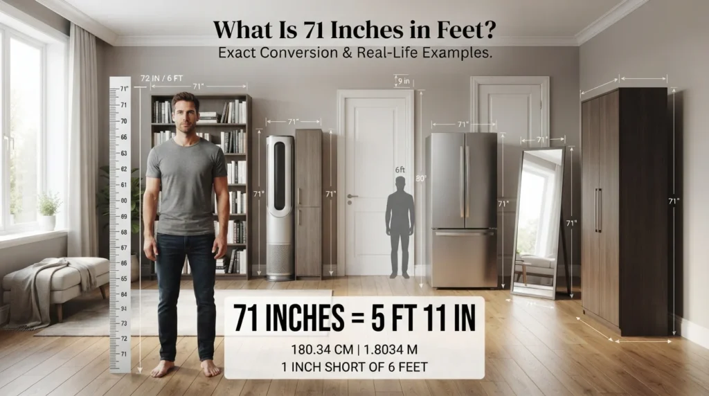 What Is 71 Inches in Feet? 13 Real-World Comparisons