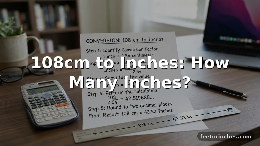 108cm to Inches: How Many Inches?