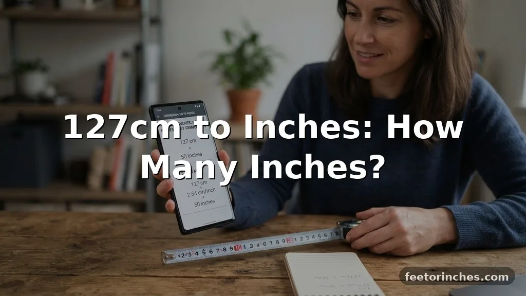 127cm to Inches: How Many Inches?