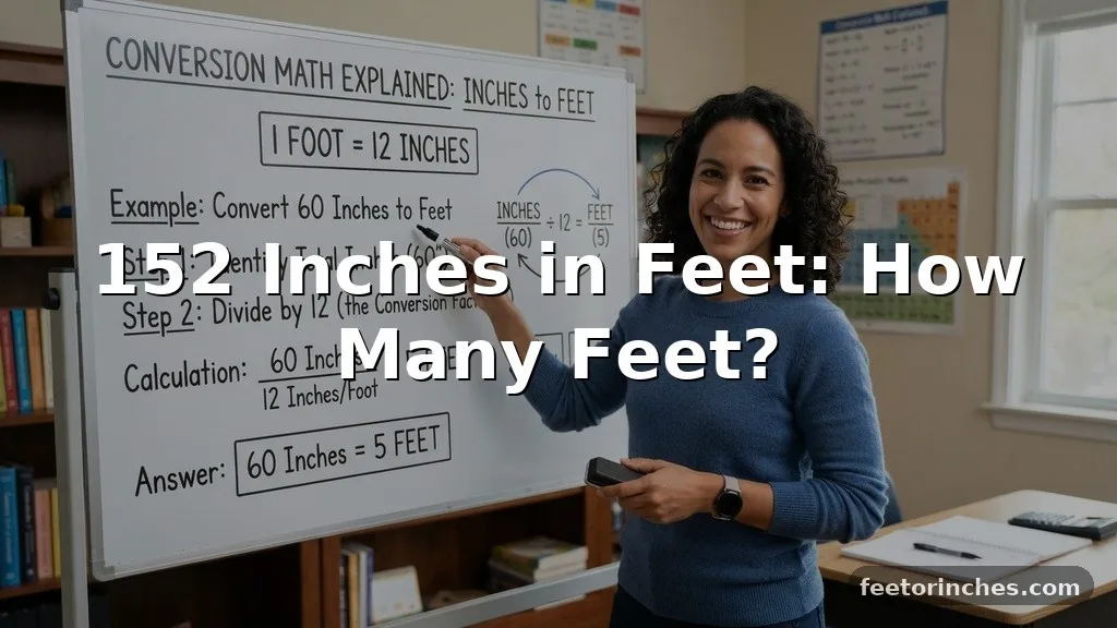152 Inches in Feet: How Many Feet?