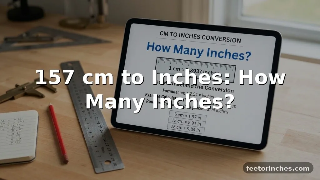 157 cm to Inches: How Many Inches?