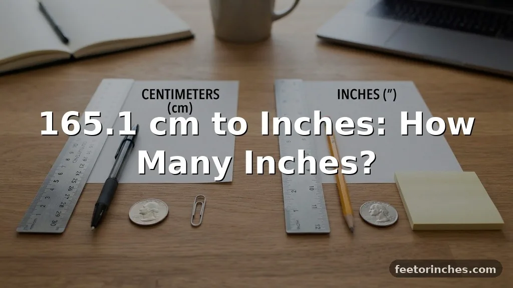 165.1 cm to Inches: How Many Inches?