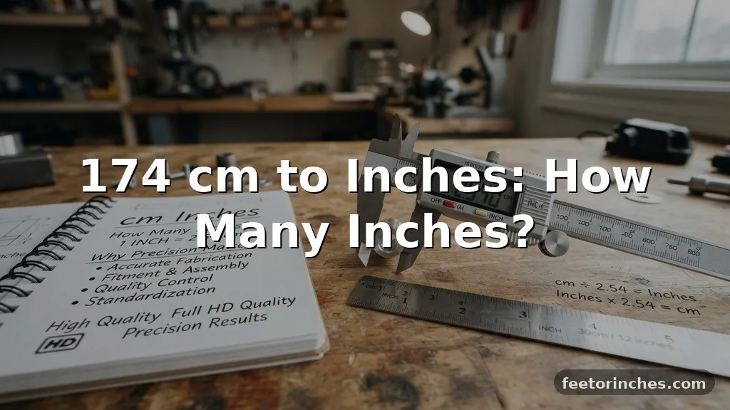 174 cm to Inches: How Many Inches?