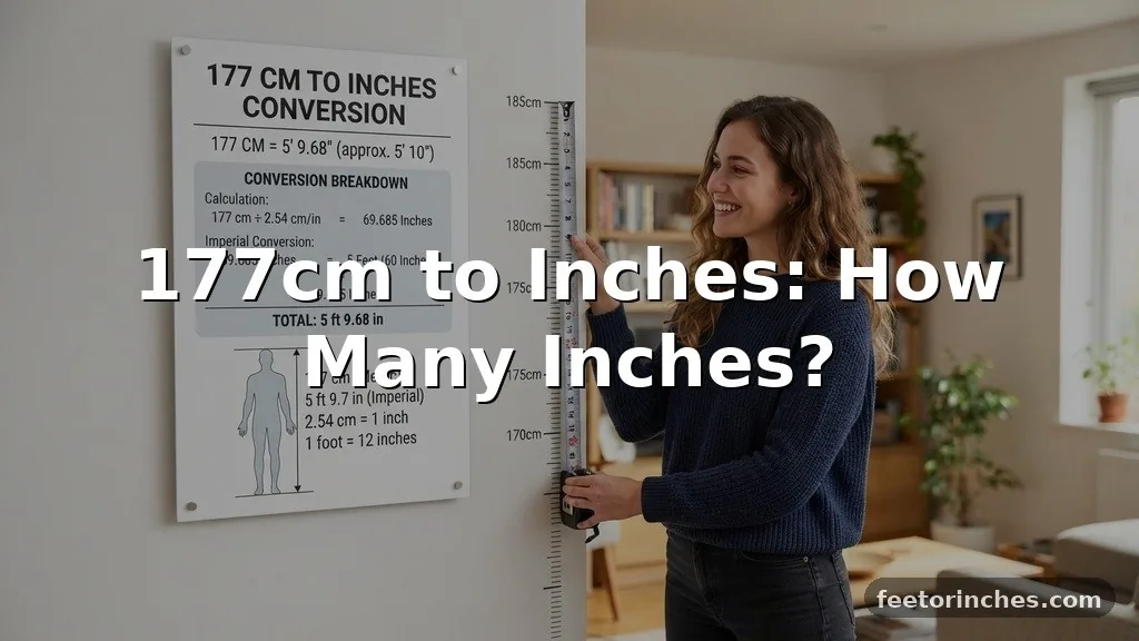 177cm to Inches: How Many Inches?