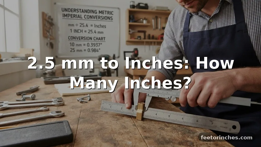 2.5 mm to Inches: How Many Inches?