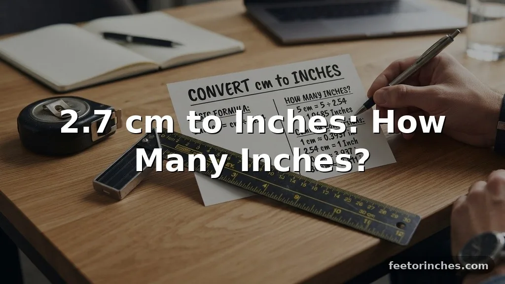 2.7 cm to Inches: How Many Inches?