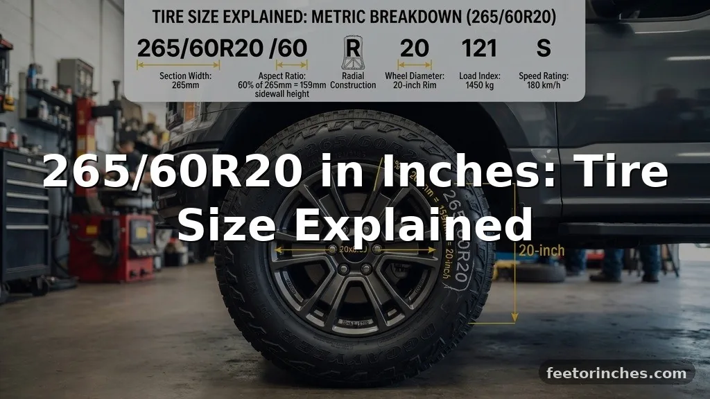 265/60R20 in Inches: Tire Size Explained
