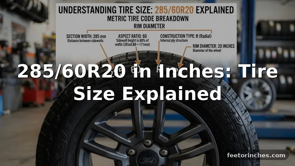285/60R20 in Inches: Tire Size Explained
