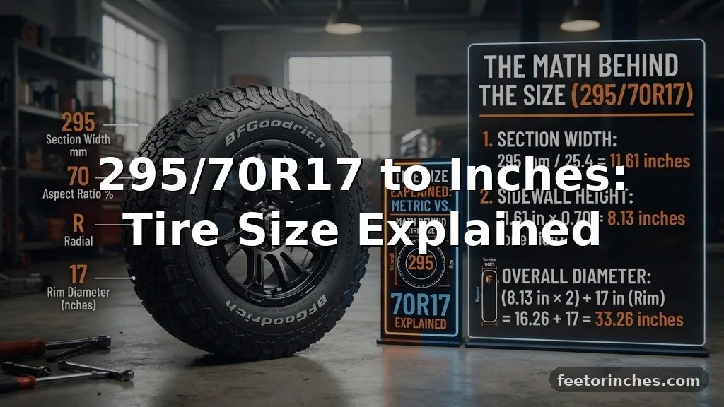 295/70R17 to Inches: Tire Size Explained