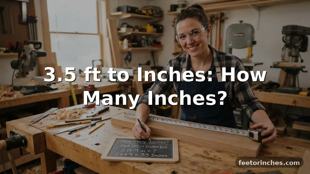 3.5 ft to Inches: How Many Inches?