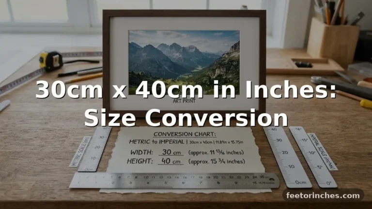 30cm x 40cm in Inches: Size Conversion