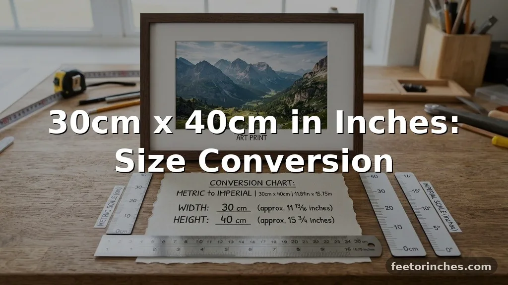 30cm x 40cm in Inches: Size Conversion