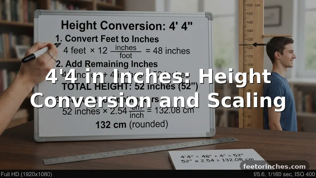 4’4 in Inches: Height Conversion and Scaling