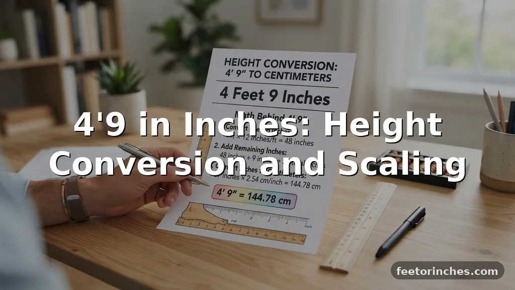 4’9 in Inches: Height Conversion and Scaling