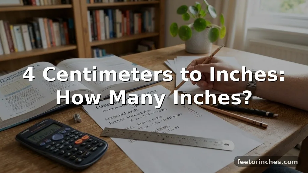 4 Centimeters to Inches: How Many Inches?