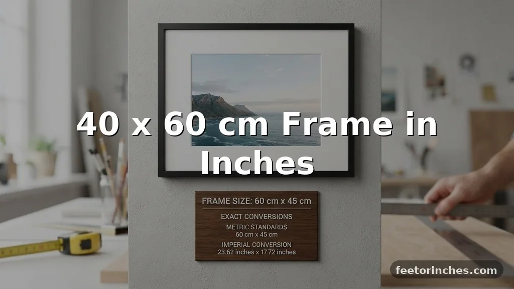 40 x 60 cm Frame in Inches