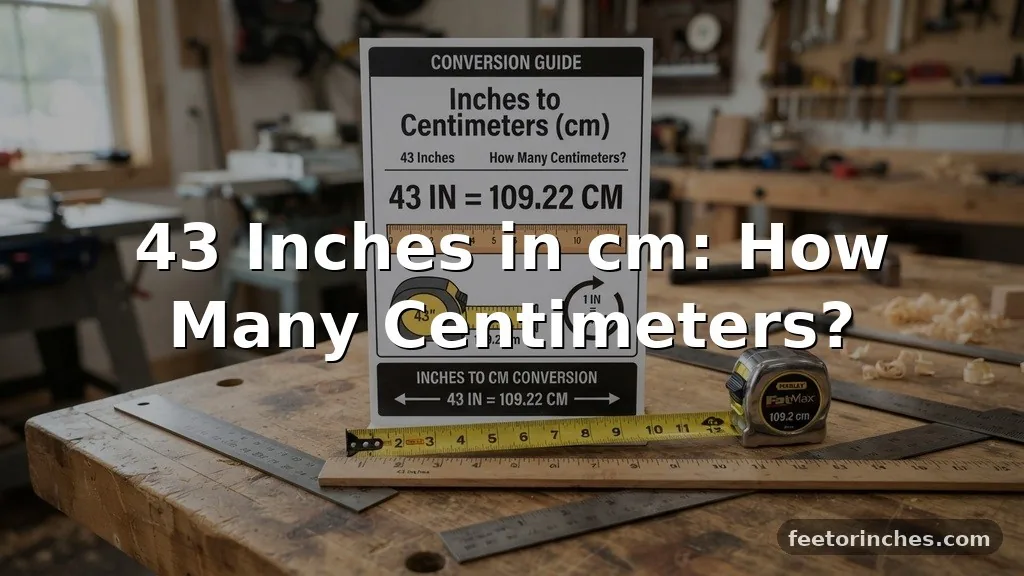 43 Inches in cm: How Many Centimeters?
