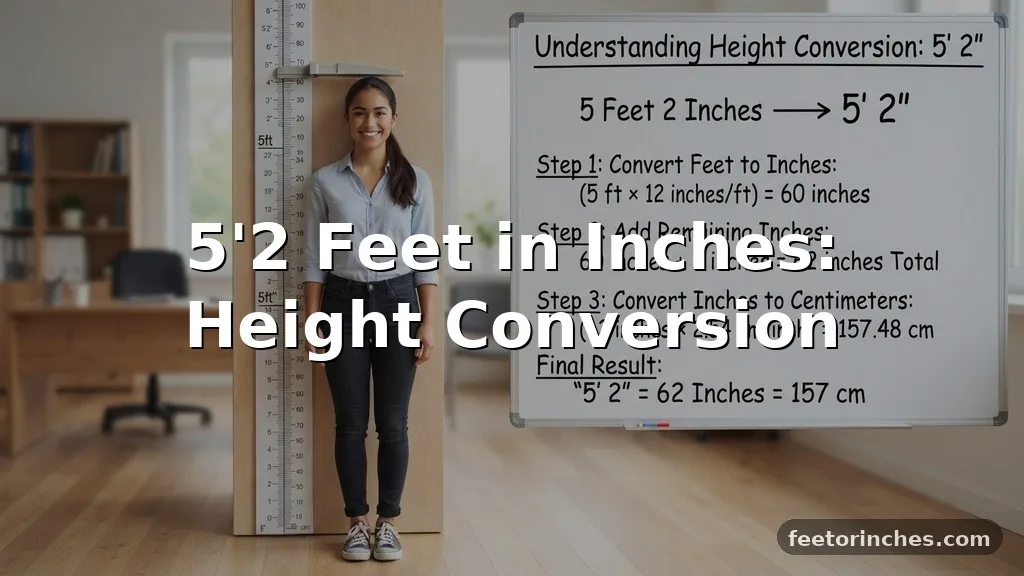 5’2 Feet in Inches: Height Conversion