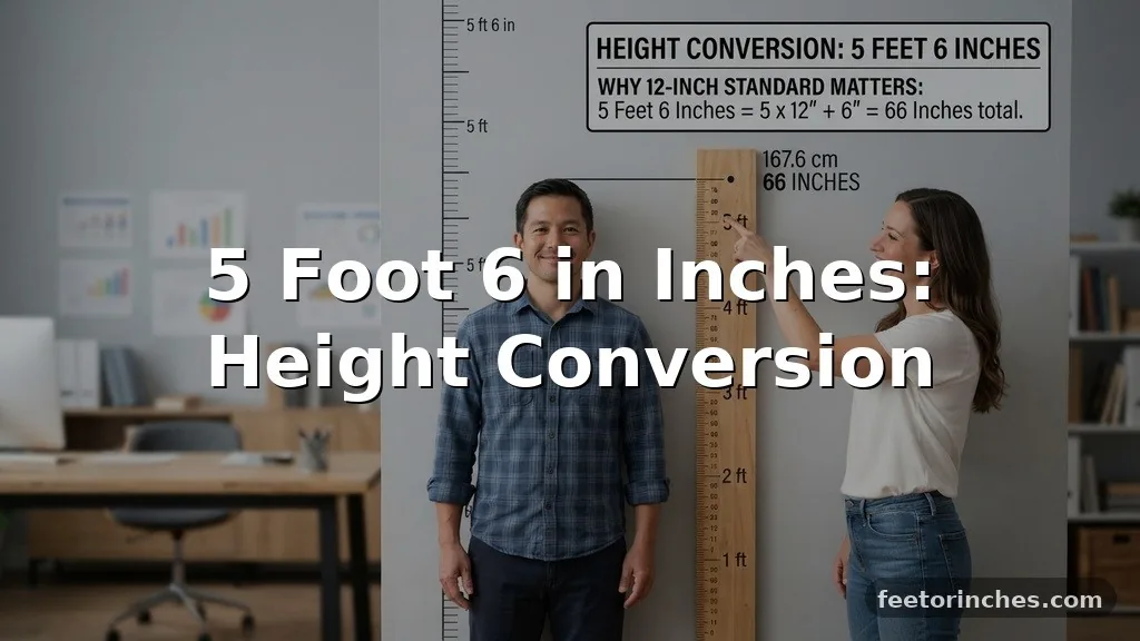5 Foot 6 in Inches: Height Conversion