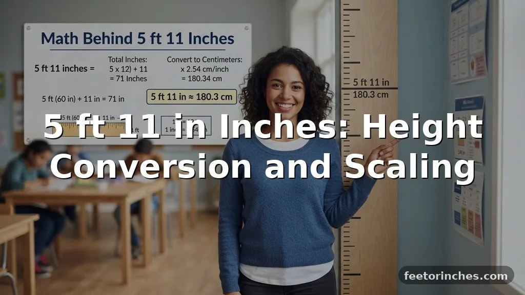 5 ft 11 in Inches: Height Conversion and Scaling