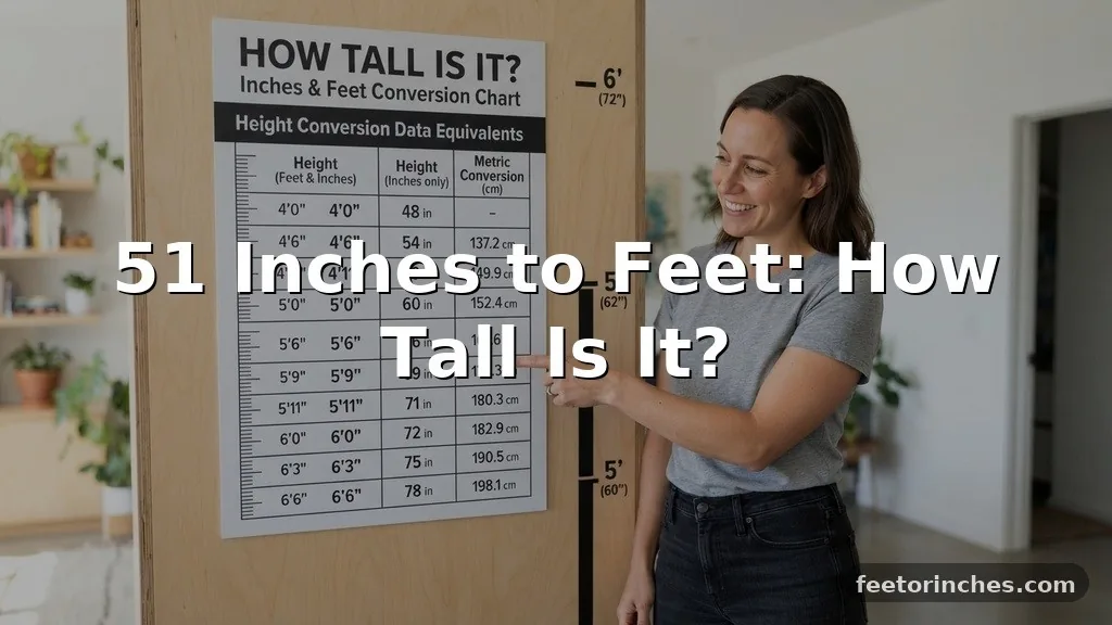 51 Inches to Feet: How Tall Is It?