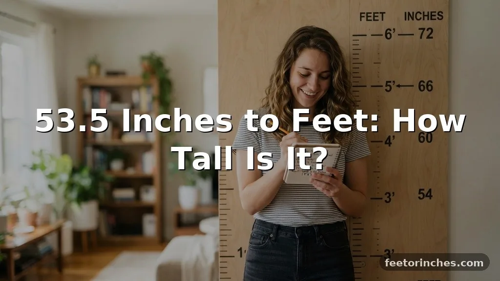53.5 Inches to Feet: How Tall Is It?