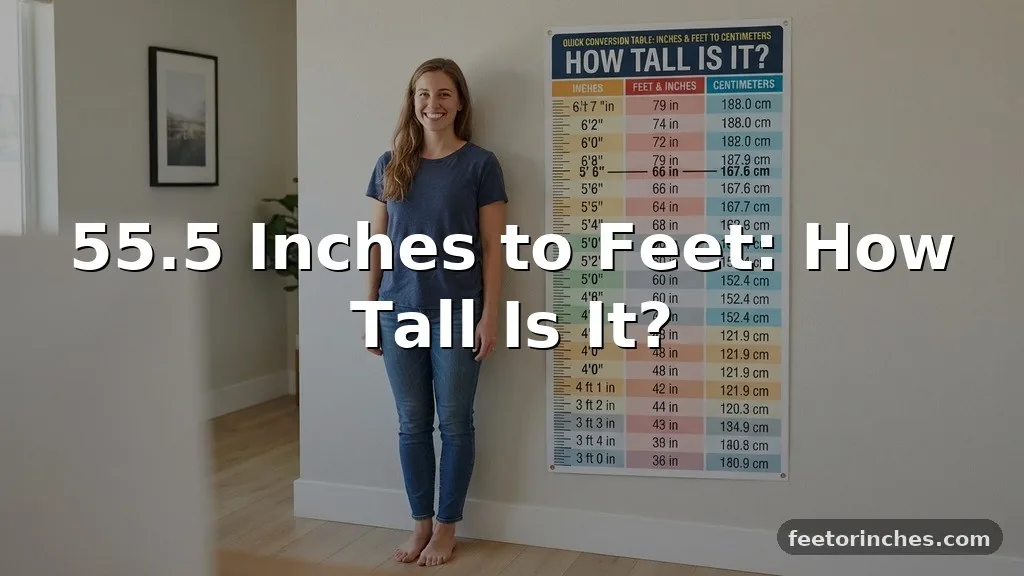 55.5 Inches to Feet: How Tall Is It?