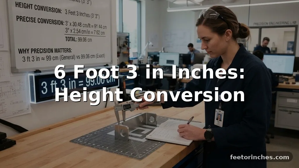 6 Foot 3 in Inches: Height Conversion