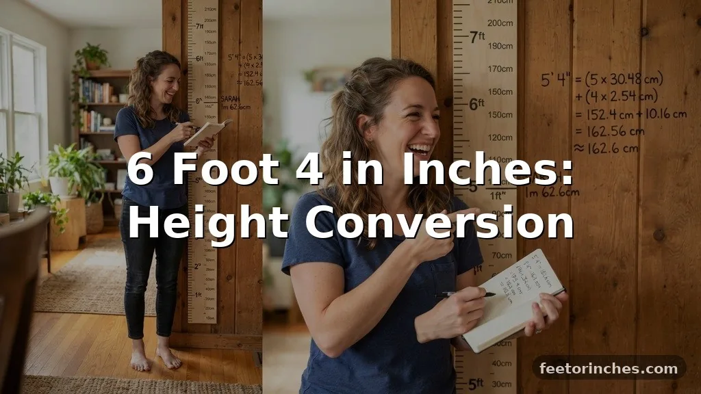 6 Foot 4 in Inches: Height Conversion