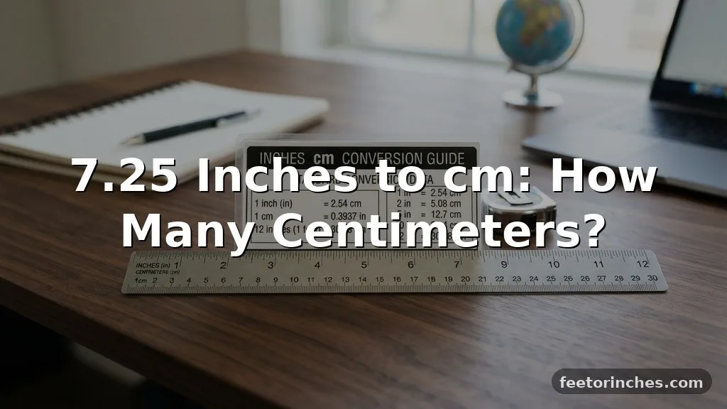 7.25 Inches to cm: How Many Centimeters?