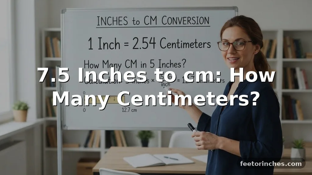 7.5 Inches to cm: How Many Centimeters?