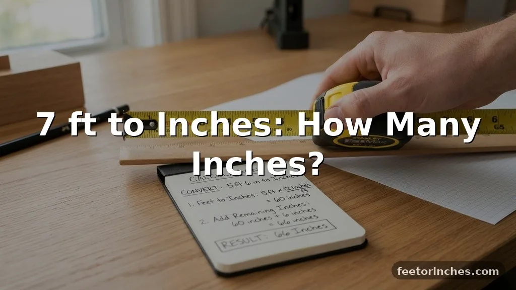 7 ft to Inches: How Many Inches?