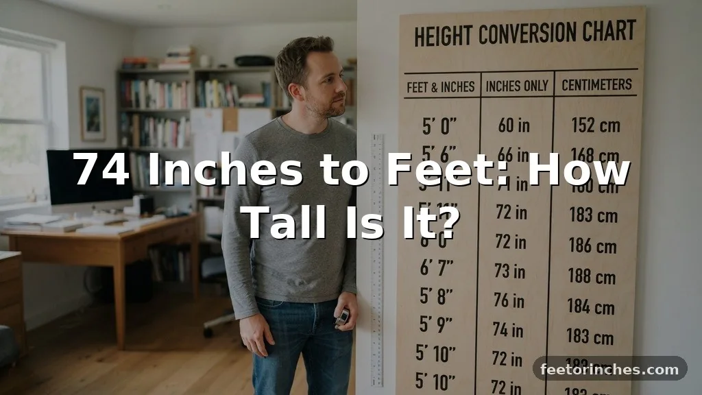 74 Inches to Feet: How Tall Is It?