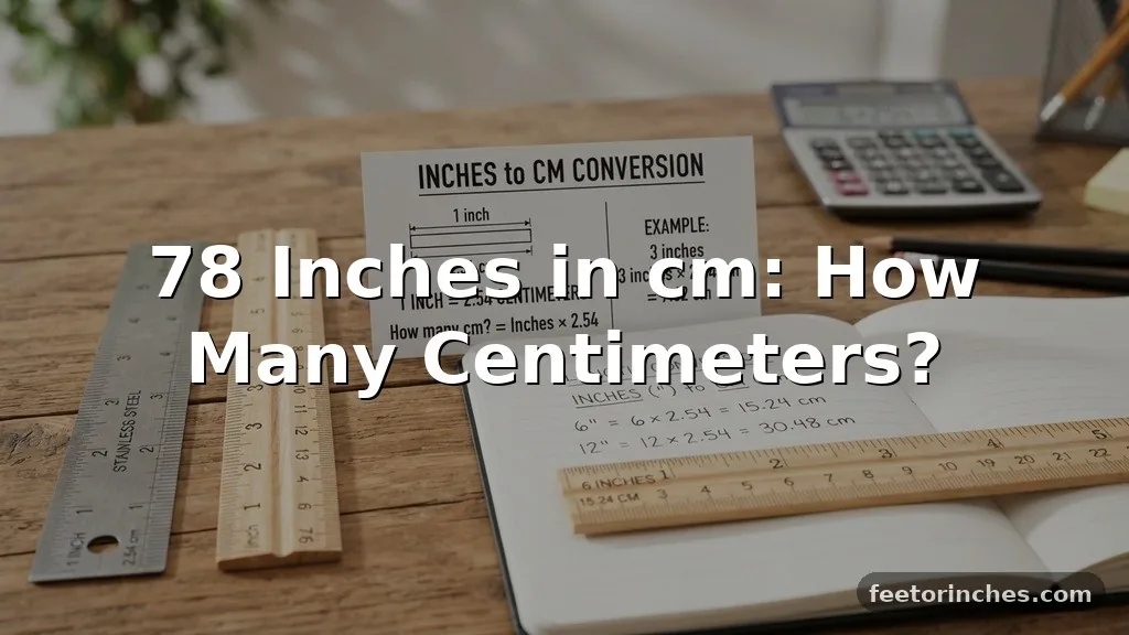 78 Inches in cm: How Many Centimeters?